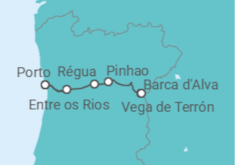 Itinerário do Cruzeiro De Porto a Vega de Terón - AmaWaterways