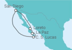 Itinerário do Cruzeiro México - Holland America Line