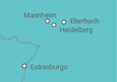 Itinerário do Cruzeiro Alemanha - CroisiEurope
