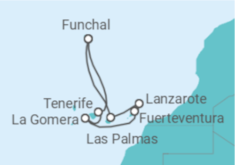 Itinerário do Cruzeiro Ilhas Canárias - Costa Cruzeiros