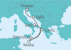 Itinerário do Cruzeiro Grécia, Malta, Croácia - Costa Cruzeiros