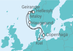Itinerário do Cruzeiro Noruega, Alemanha TI - Costa Cruzeiros