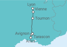Itinerário do Cruzeiro França - AmaWaterways