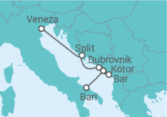 Itinerário do Cruzeiro Montenegro, Croácia - Costa Cruzeiros