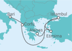 Itinerário do Cruzeiro Turquia, Grécia - MSC Cruzeiros