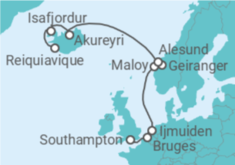 Itinerário do Cruzeiro Bélgica, Holanda, Noruega, Islândia - NCL Norwegian Cruise Line