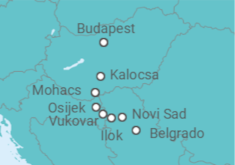 Itinerário do Cruzeiro El Danubio y las Puertas de Hierro  - CroisiEurope