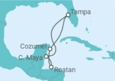 Itinerário do Cruzeiro Honduras, México - Royal Caribbean