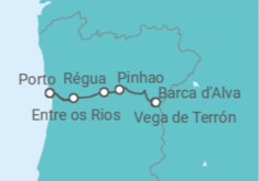 Itinerário do Cruzeiro De Porto a Vega de Terón - AmaWaterways