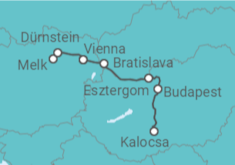 Itinerário do Cruzeiro Las perlas del Danubio - CroisiEurope