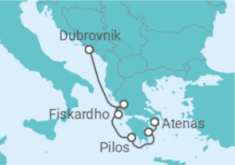 Itinerário do Cruzeiro Grécia - Ponant