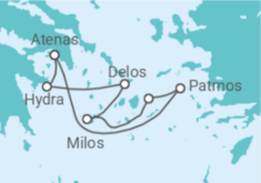 Itinerário do Cruzeiro Grécia - Ponant