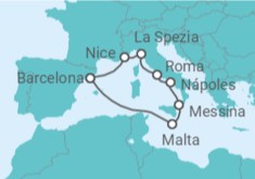 Itinerário do Cruzeiro Malta, Itália, França TI - Celebrity Cruises