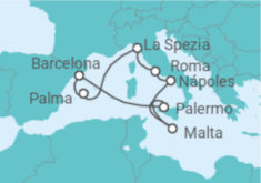 Itinerário do Cruzeiro Espanha, Itália, Malta TI - Celebrity Cruises