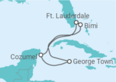 Itinerário do Cruzeiro México, Ilhas Caimão TI - Celebrity Cruises