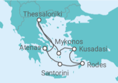 Itinerário do Cruzeiro Grécia, Turquia TI - Celebrity Cruises