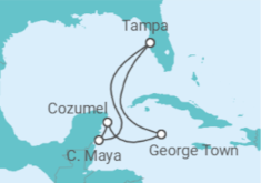 Itinerário do Cruzeiro Ilhas Caimão, México TI - Celebrity Cruises