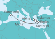 Itinerário do Cruzeiro Malta, Grécia TI - Celebrity Cruises