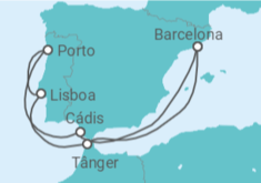 Itinerário do Cruzeiro Marrocos, Portugal, Espanha TI - Celebrity Cruises