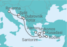 Itinerário do Cruzeiro Grécia, Turquia, Croácia, Montenegro TI - Celebrity Cruises