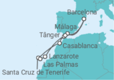 Itinerário do Cruzeiro Ilhas Canárias TI - Celebrity Cruises