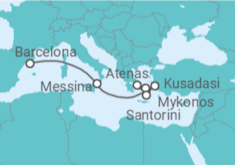 Itinerário do Cruzeiro Grécia, Turquia, Itália TI - Celebrity Cruises