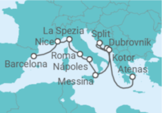 Itinerário do Cruzeiro Croácia, Montenegro, Itália, França TI - Celebrity Cruises