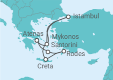 Itinerário do Cruzeiro Turquia, Grécia TI - Costa Cruzeiros