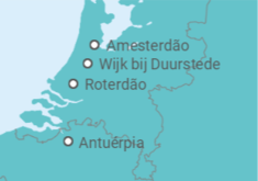 Itinerário do Cruzeiro Holanda, Bélgica - CroisiEurope