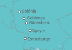 Itinerário do Cruzeiro França, Alemanha - com voo - Panavision