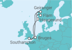 Itinerário do Cruzeiro Noruega, Bélgica TI - Celebrity Cruises