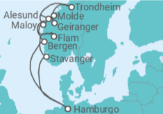 Itinerário do Cruzeiro Noruega TI - AIDA