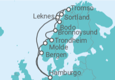 Itinerário do Cruzeiro Noruega TI - AIDA