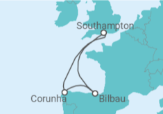 Itinerário do Cruzeiro Espanha - Disney Cruise Line