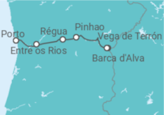 Itinerário do Cruzeiro De Vega de Terón a Porto - AmaWaterways