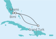 Itinerário do Cruzeiro Bahamas - Virgin Voyages