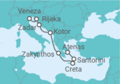 Itinerário do Cruzeiro Grécia, Montenegro TI - Costa Cruzeiros
