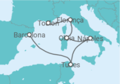 Itinerário do Cruzeiro Itália, Tunísia TI - Corazul Cruceros