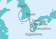 Itinerário do Cruzeiro Coreia Do Sul, Japão TI - Costa Cruzeiros