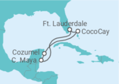 Itinerário do Cruzeiro México - Royal Caribbean