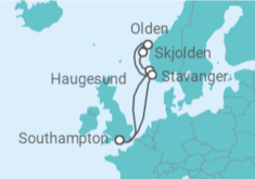 Itinerário do Cruzeiro Noruega - Royal Caribbean