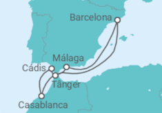 Itinerário do Cruzeiro Marrocos, Espanha - Royal Caribbean