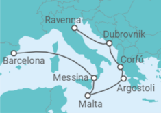 Itinerário do Cruzeiro Croácia, Grécia, Malta, Itália - Royal Caribbean