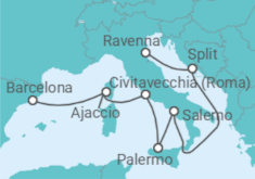 Itinerário do Cruzeiro França, Itália, Croácia - Royal Caribbean