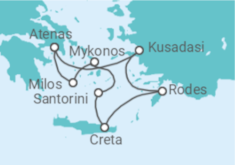 Itinerário do Cruzeiro Grecia - Celestyal Cruises