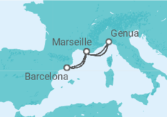 Itinerário do Cruzeiro Ilhas Canárias - AIDA
