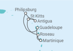 Itinerário do Cruzeiro Ilhas Canárias TI - AIDA