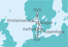 Itinerário do Cruzeiro Noruega, Dinamarca TI - AIDA