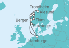 Itinerário do Cruzeiro Noruega TI - AIDA