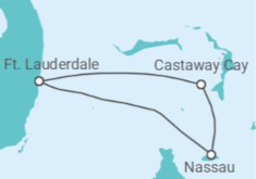 Itinerário do Cruzeiro Bahamas - Disney Cruise Line